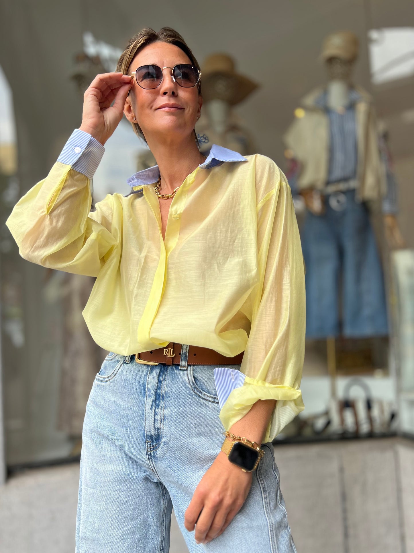 BLUE BREEZE BLOUSE