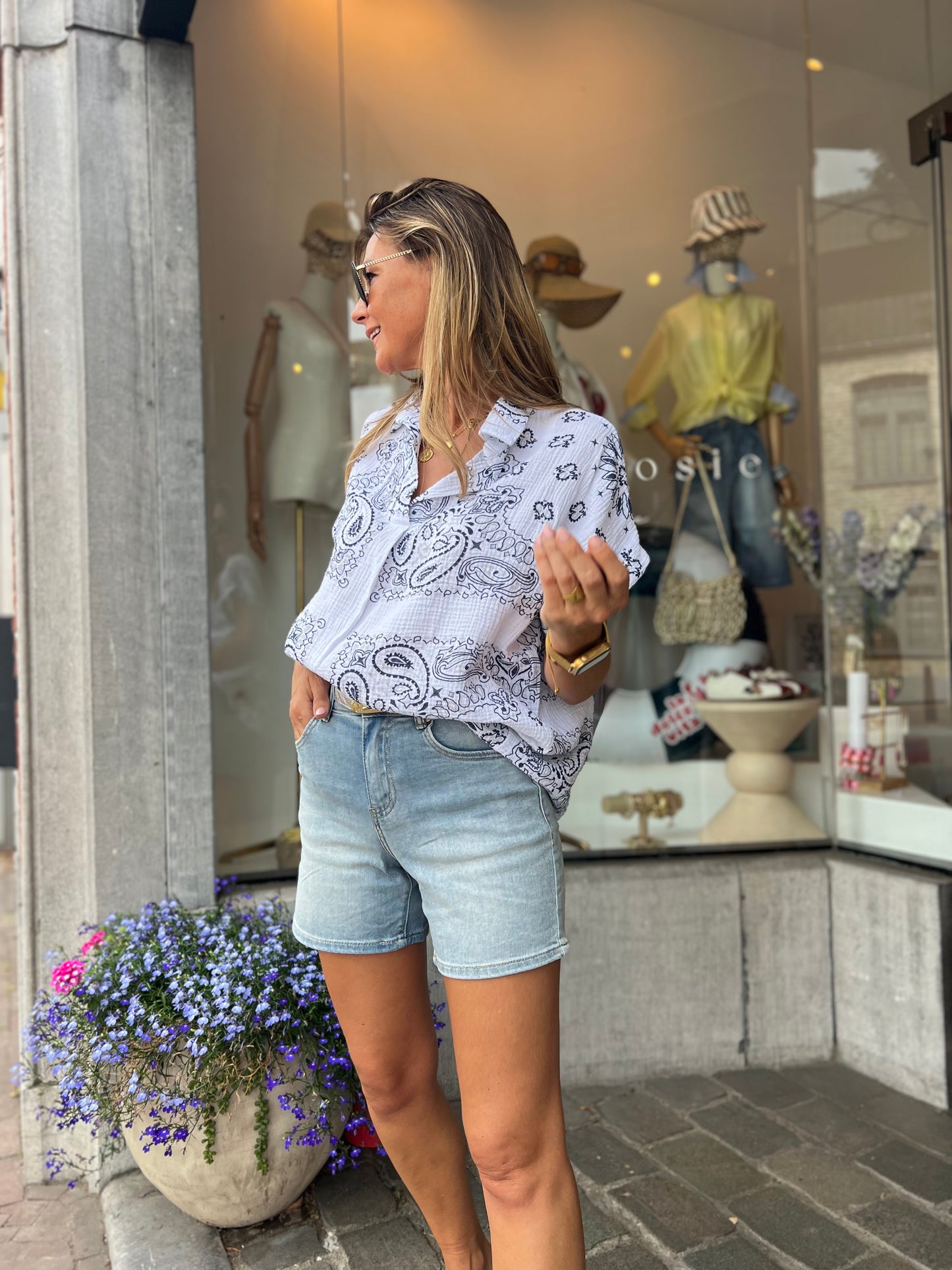 BANDANA SHIRT WHITE