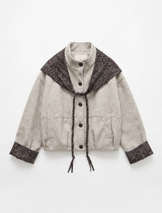 NORLEY WOOL JACKET BANDANA