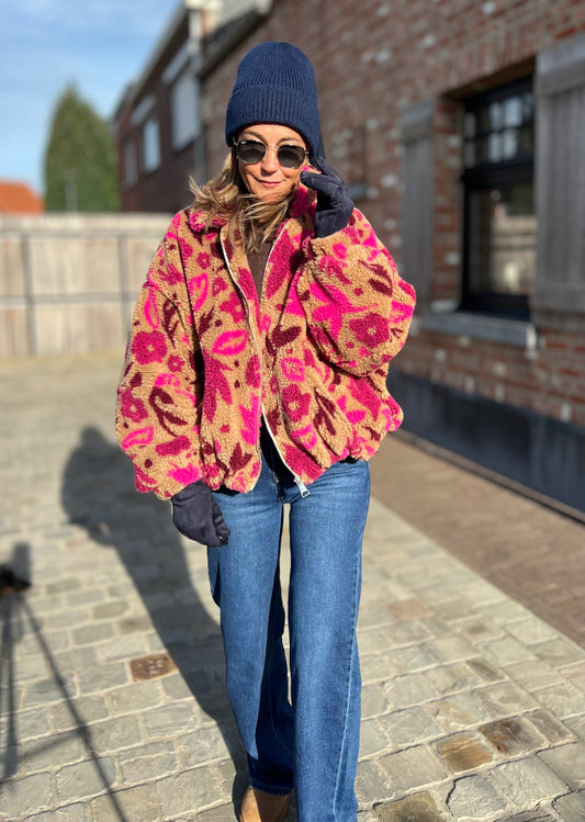 TEDDY FLORAL JACKET