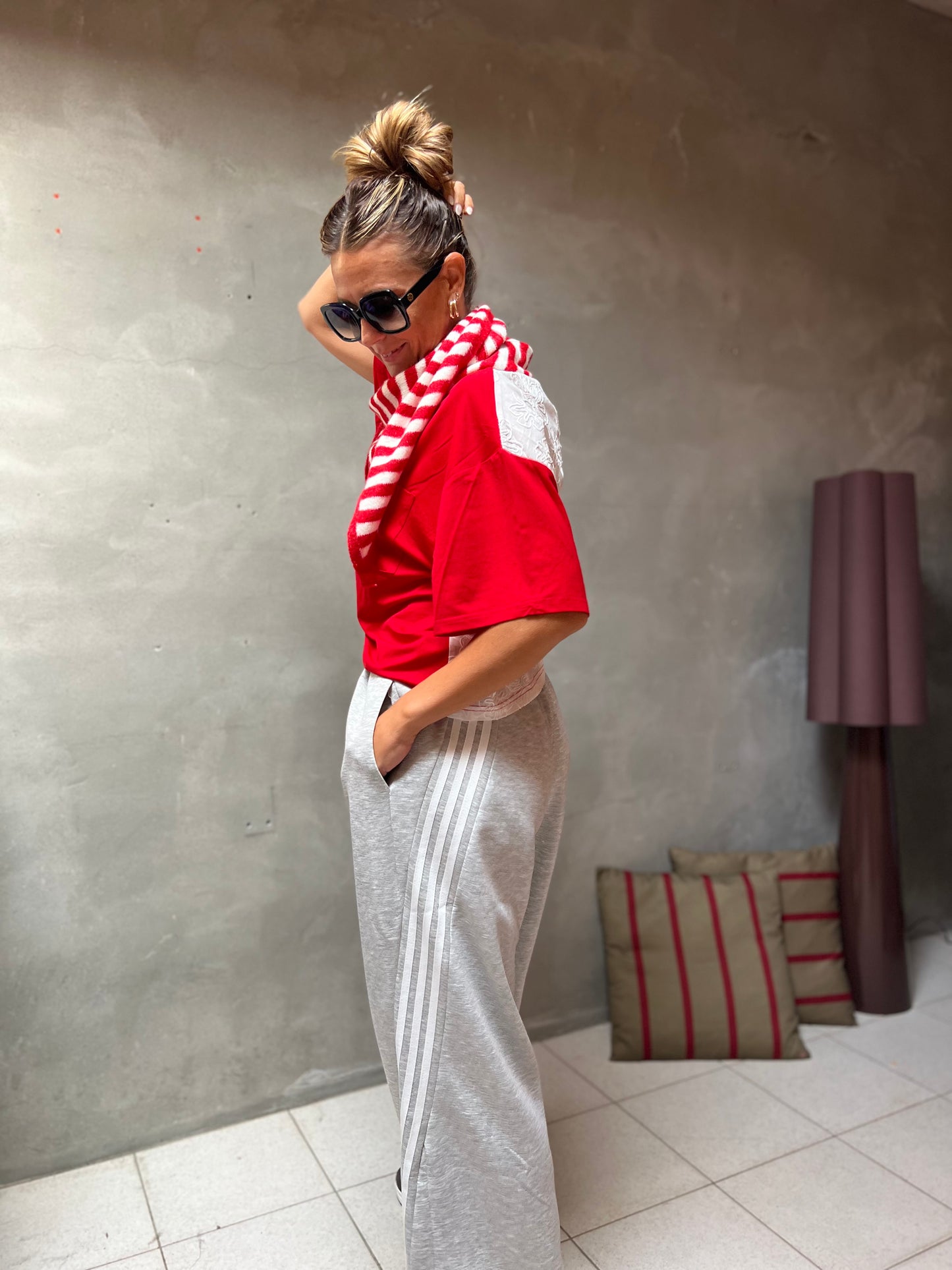 T-SHIRT RED/WHITE