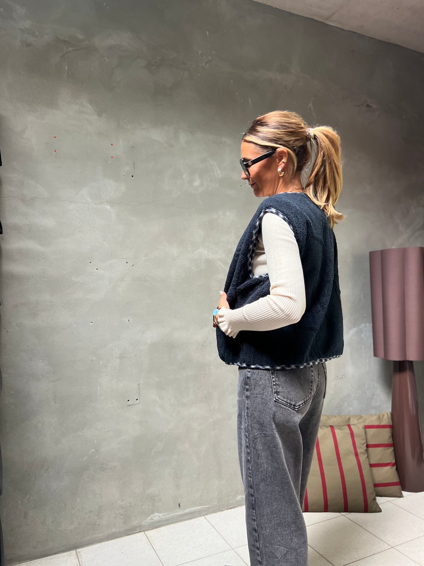 GILET TEDDY NAVY
