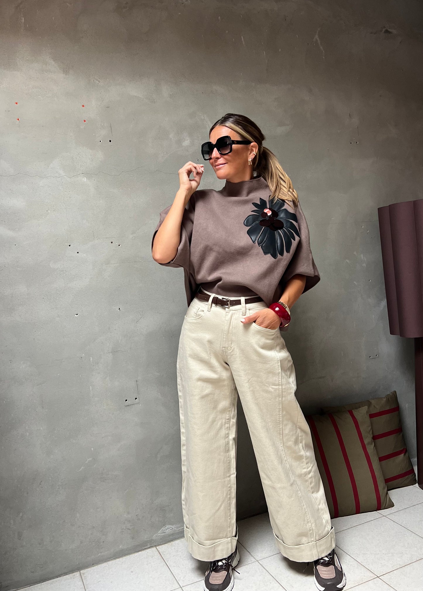TONY WIDE LEG TWIST JEANS