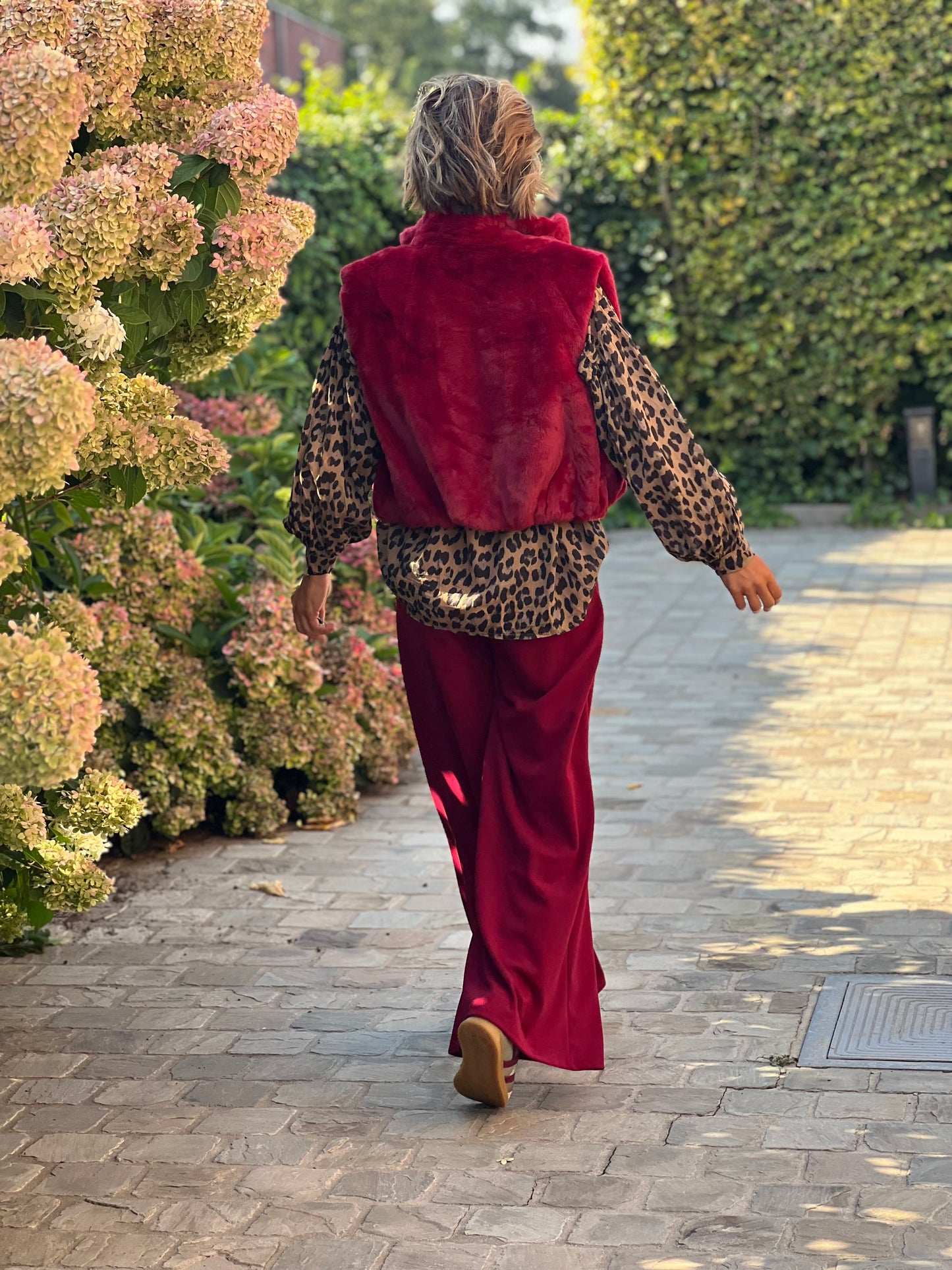 SOFT GILET BURGUNDY