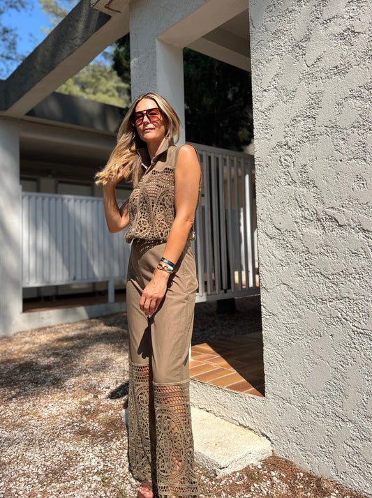 MYNNA CROCHET PANTS