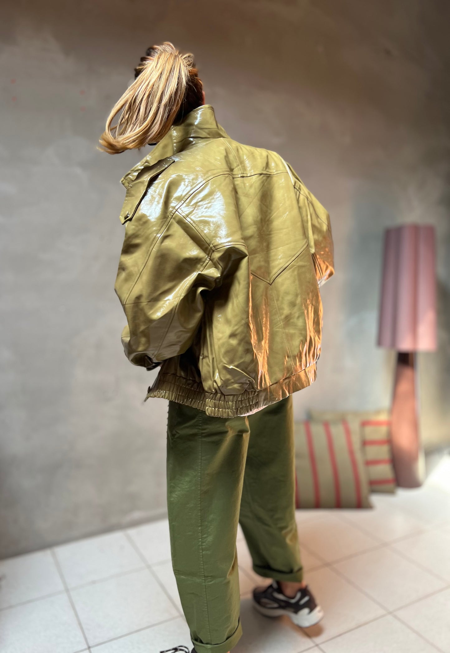 SINNER GLOSSY OLIVE JACKET