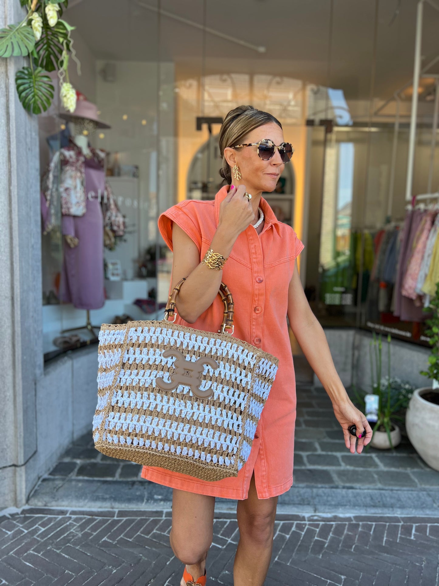 MIMI JEANSDRESS KORAAL