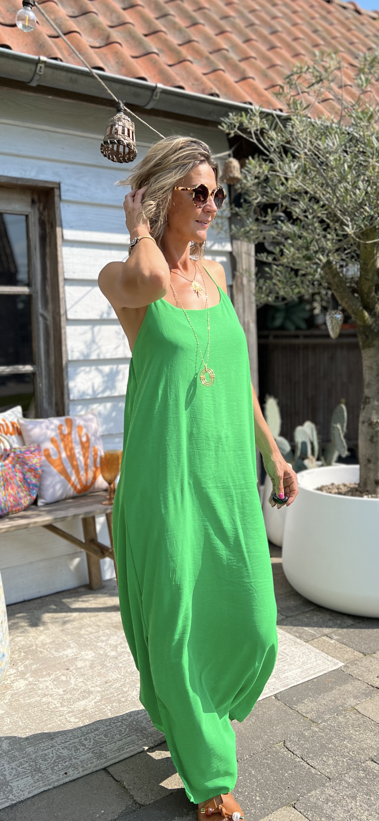 CROSSED DRESS GREEN