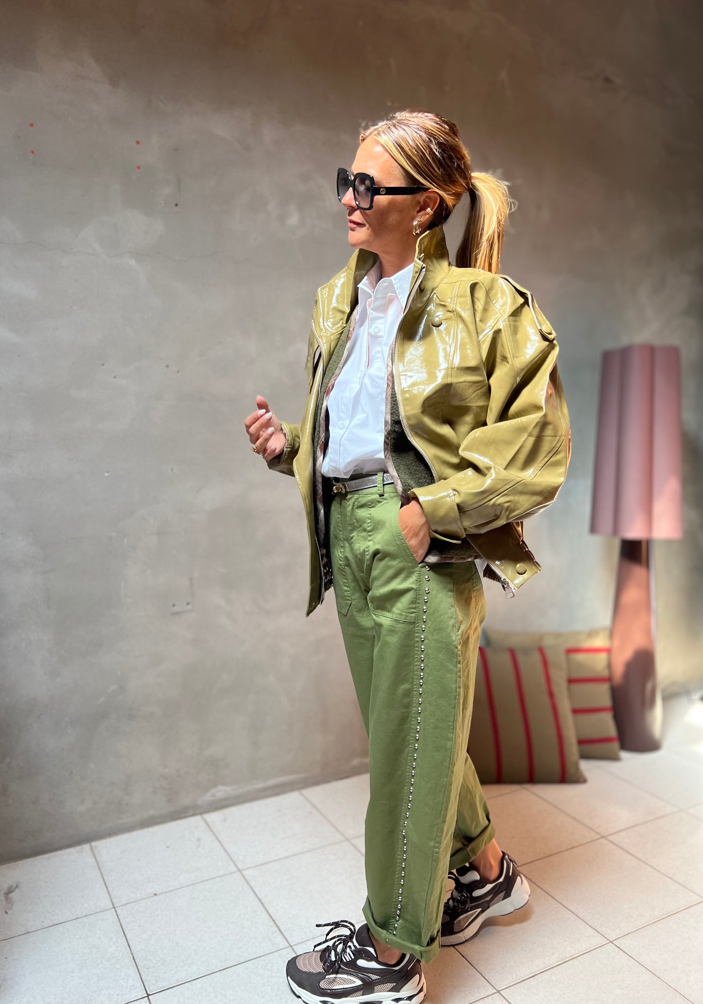 SINNER GLOSSY OLIVE JACKET