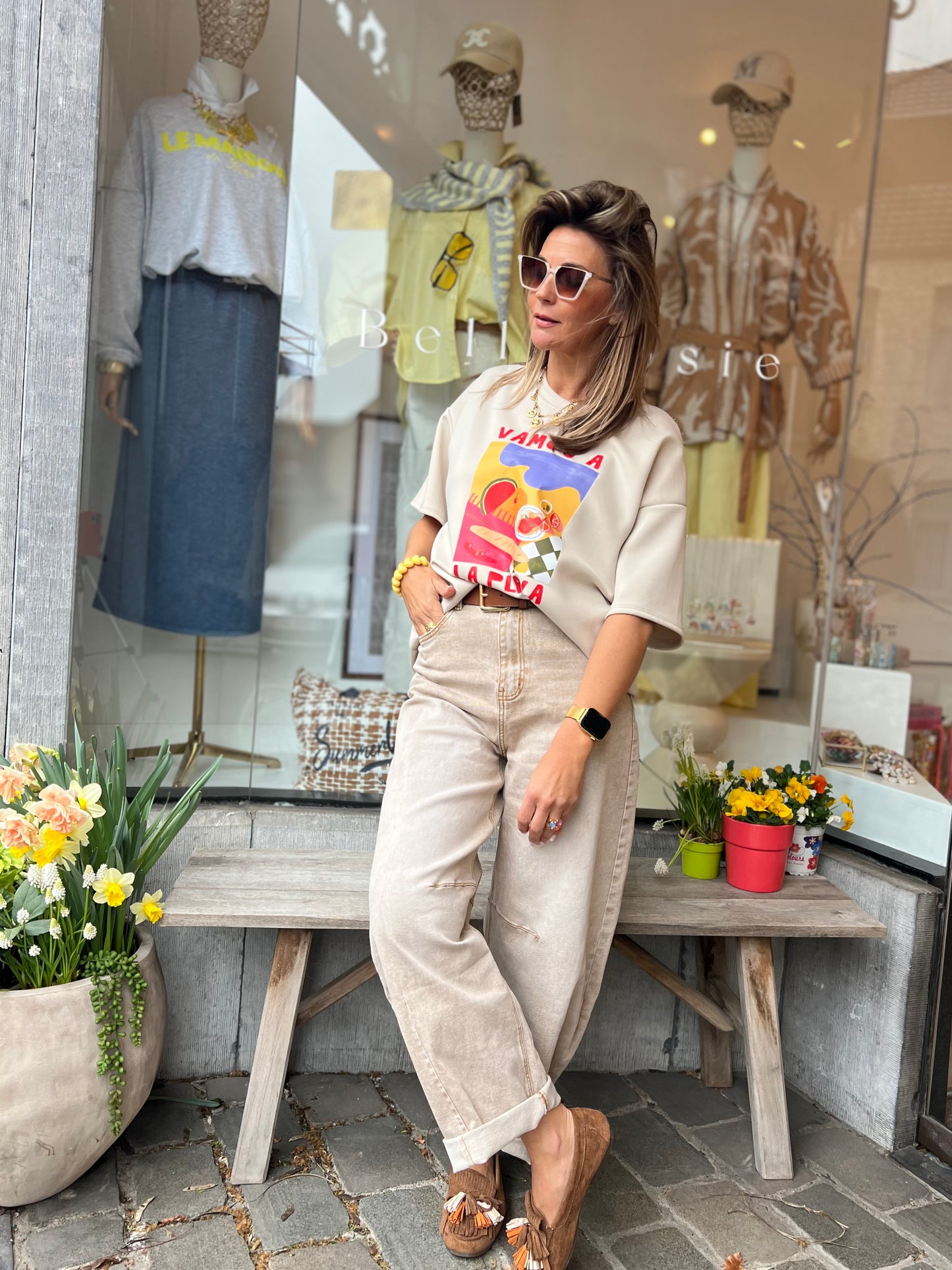 SAND WASHED BARREL JEANS I’m back 🤩