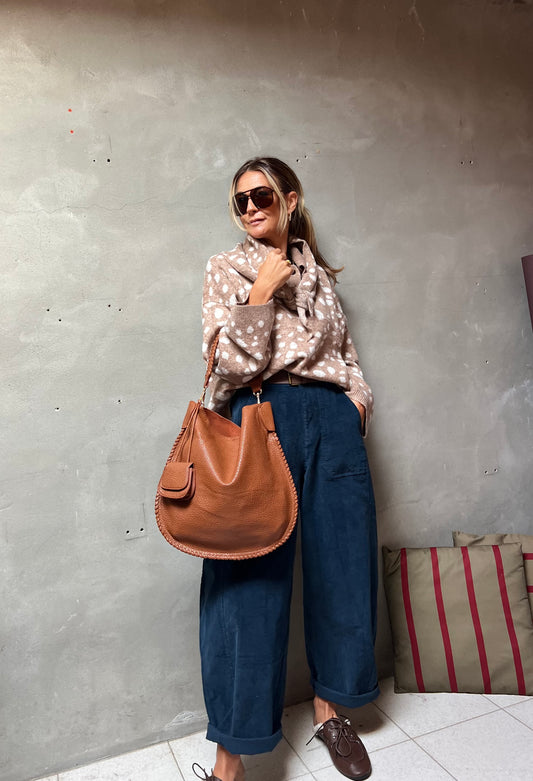 VELOURS MARINE PANTS