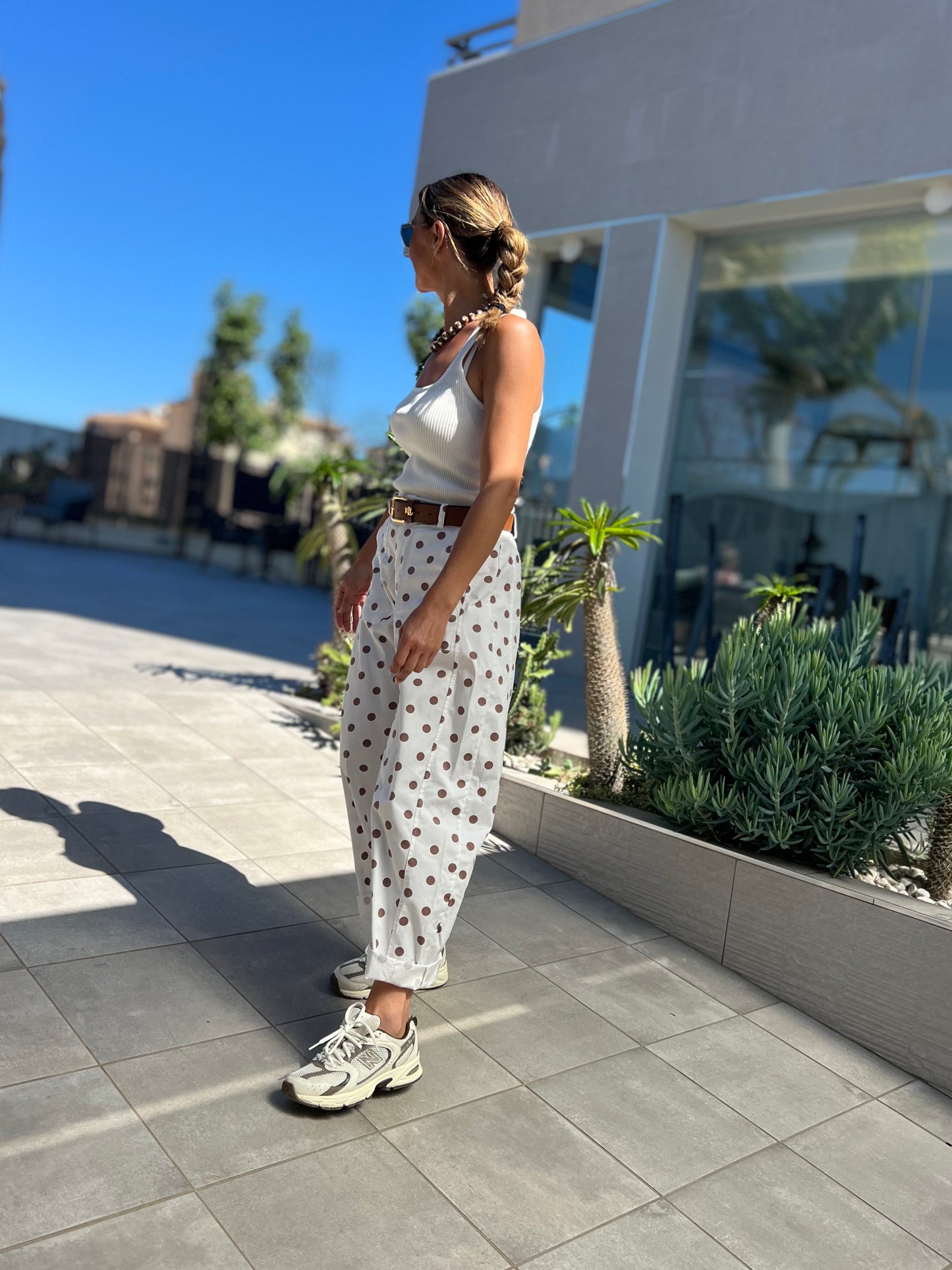 POLKADOT BARREL PANTS