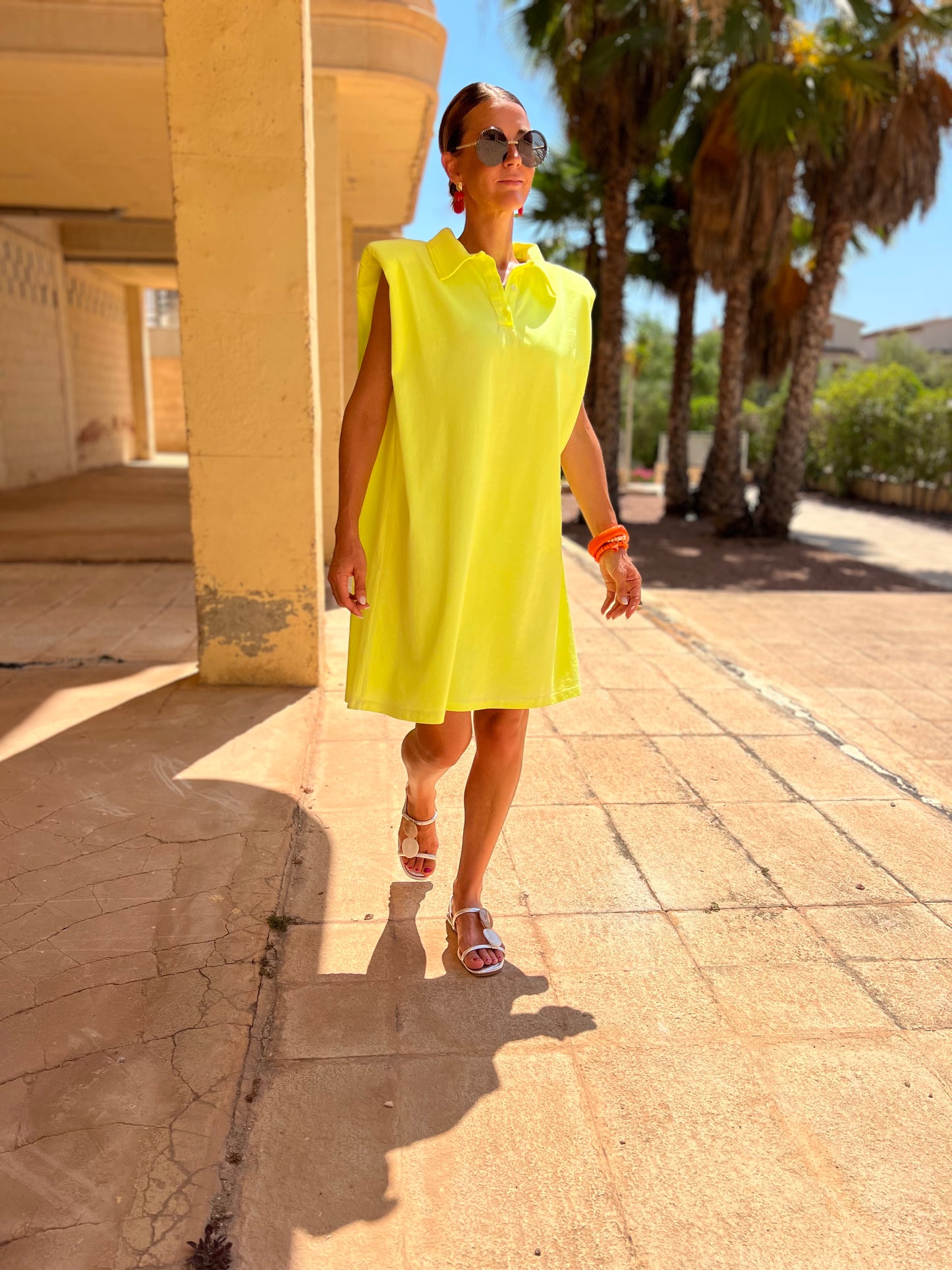 BRISA DEL MAR DRESS NEON YELLOW