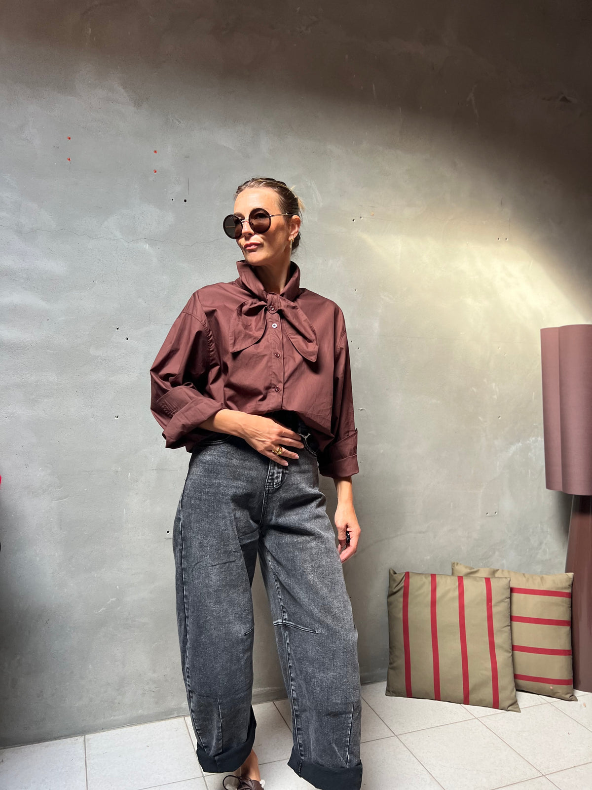 HÉLÈNE BLOUSE CHOCOLAT