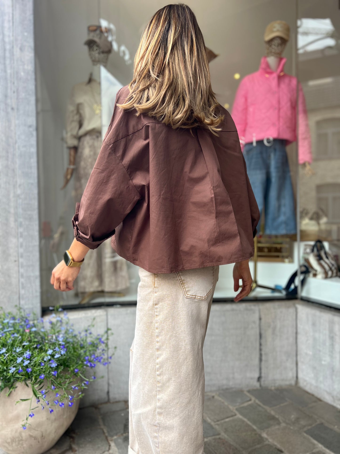 VITA BROWN BLOUSE
