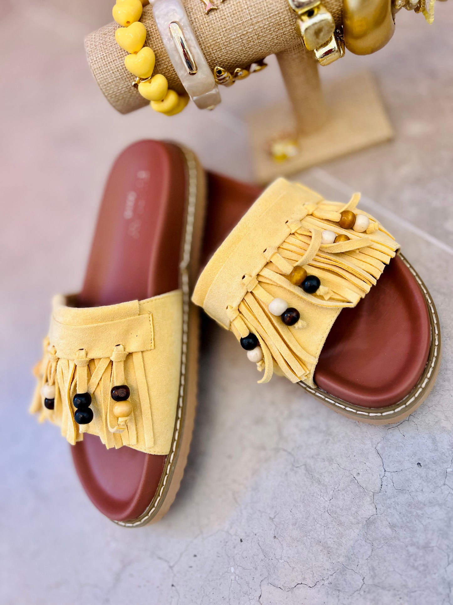BACHA SLIPPERS YELLOW