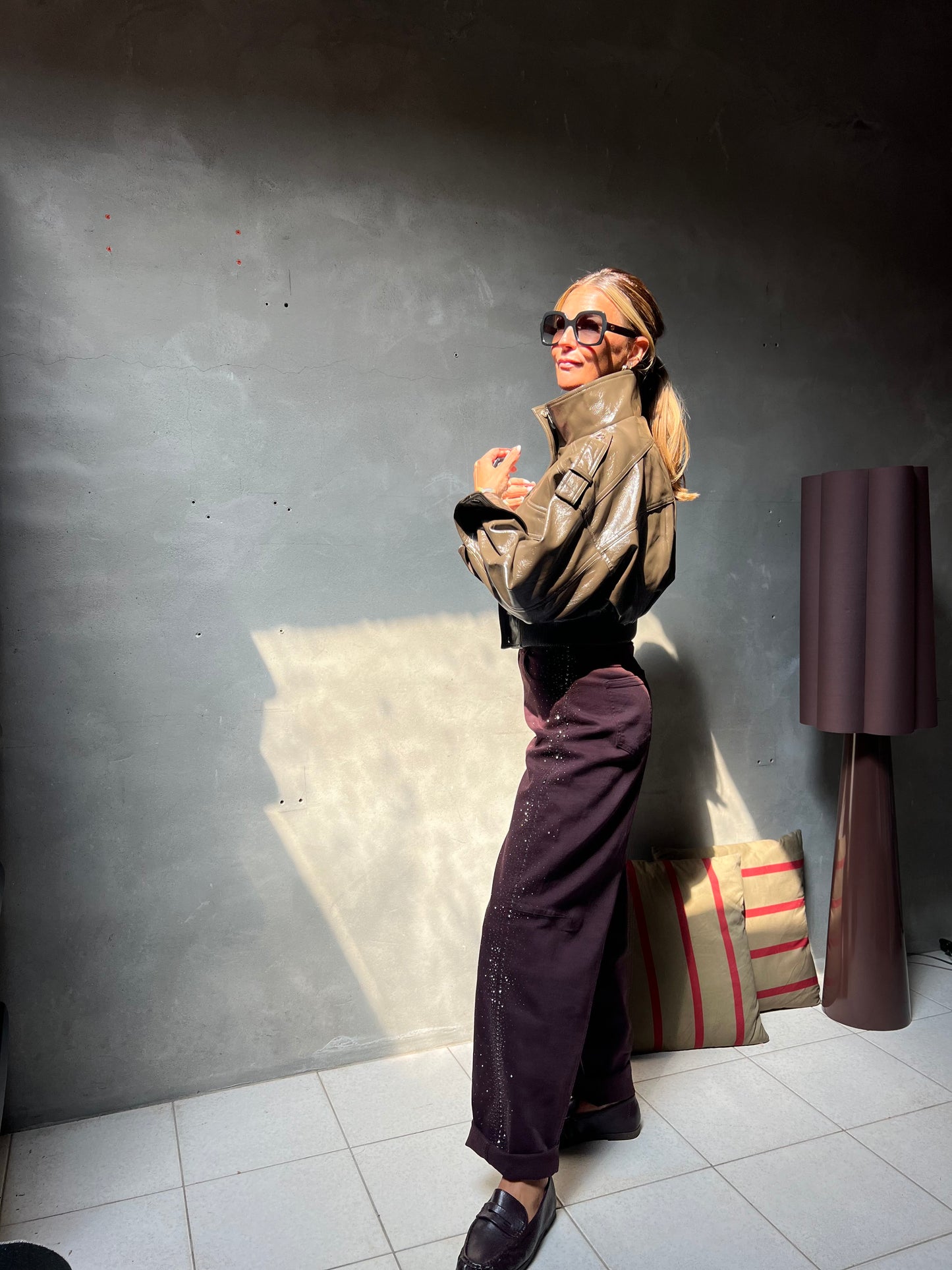 CELESTE JACKET OLIVE BRONZE