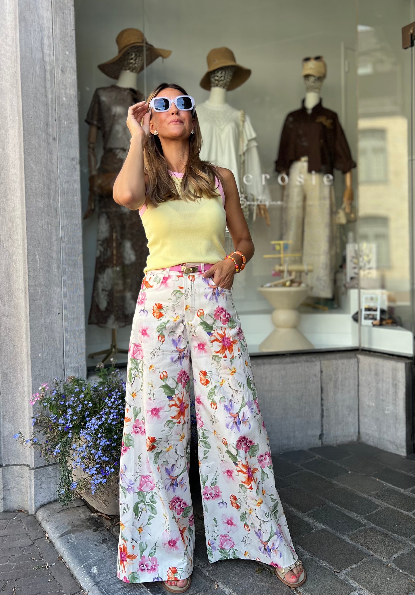 FLORAL PANTS