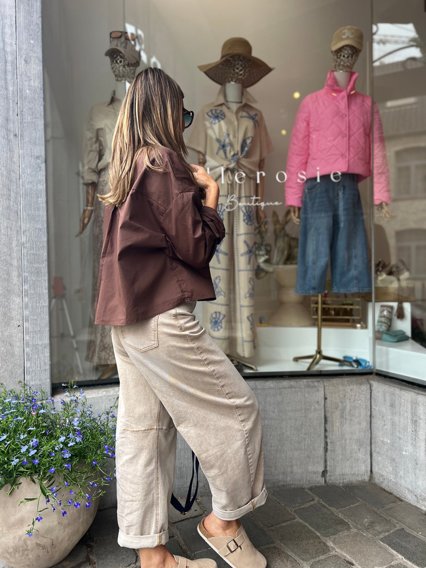 VITA BROWN BLOUSE