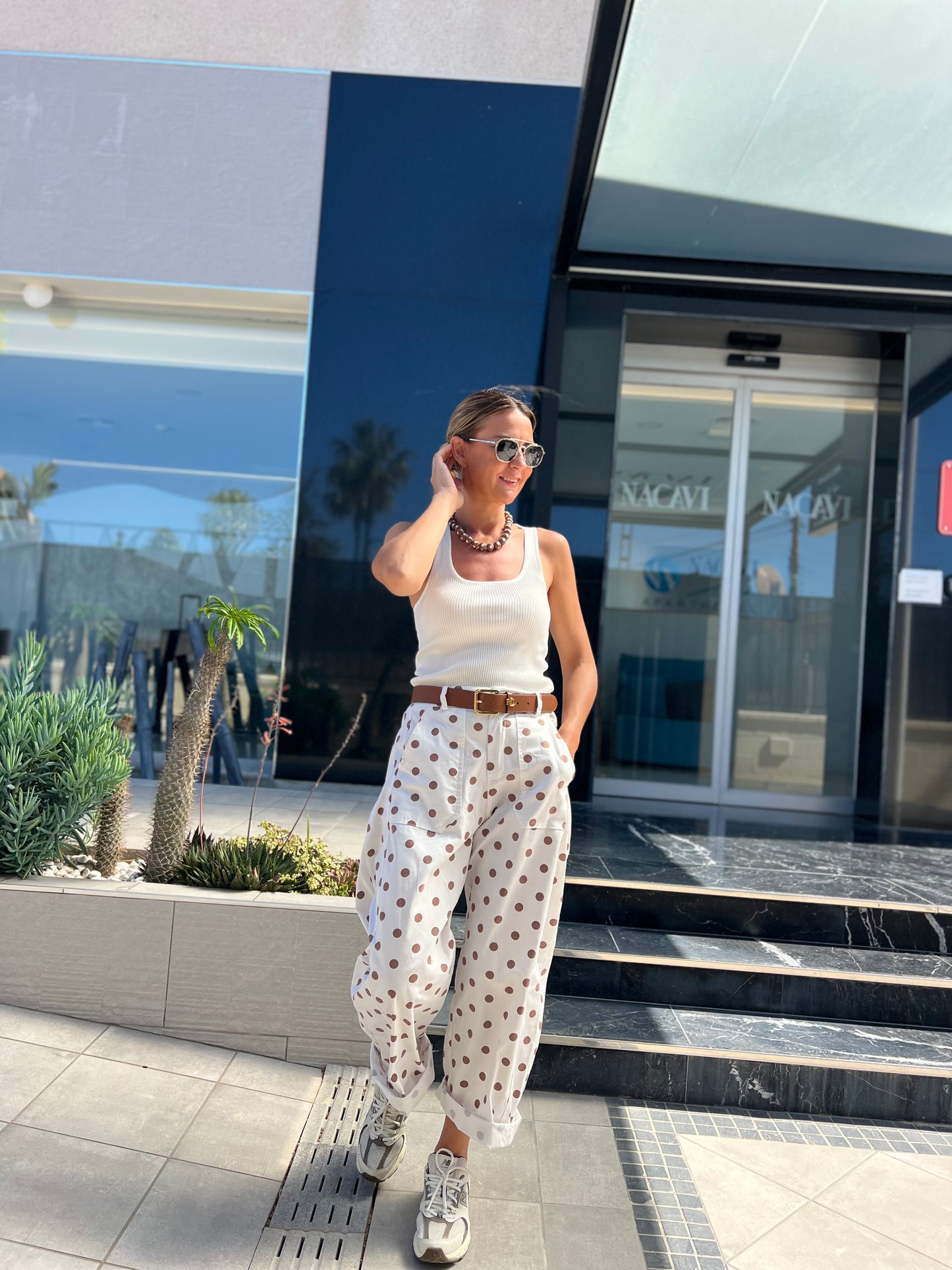 POLKADOT BARREL PANTS