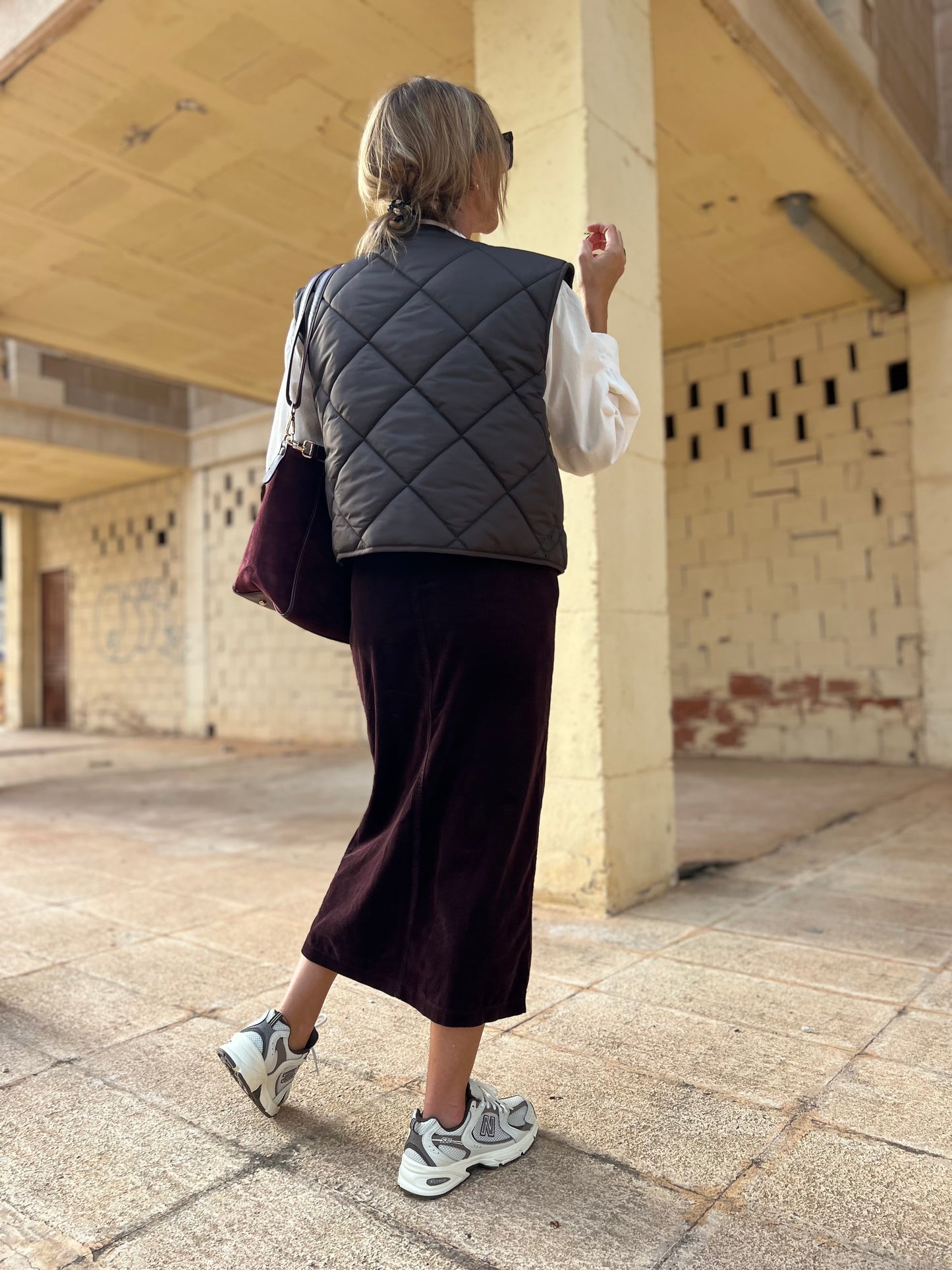 FRANKIE PADDED GILET BROWNIE