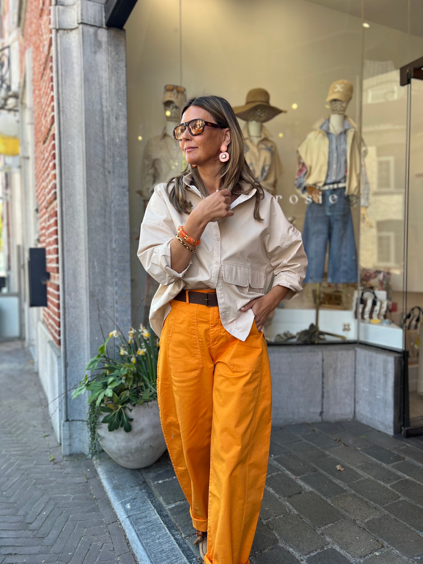BARREL PANTS ORANGE