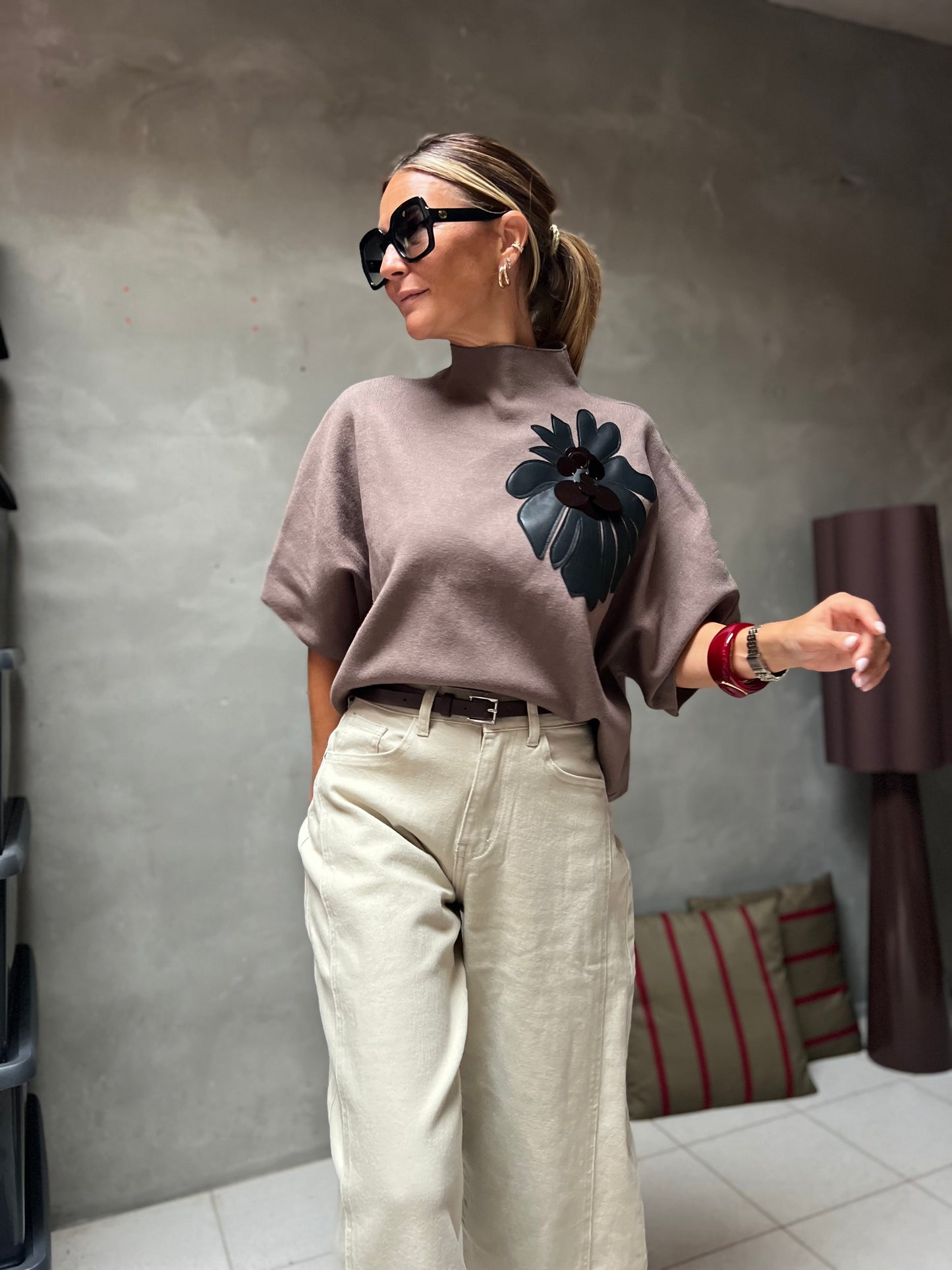 FLEUR ECLAT TOP MOKKA