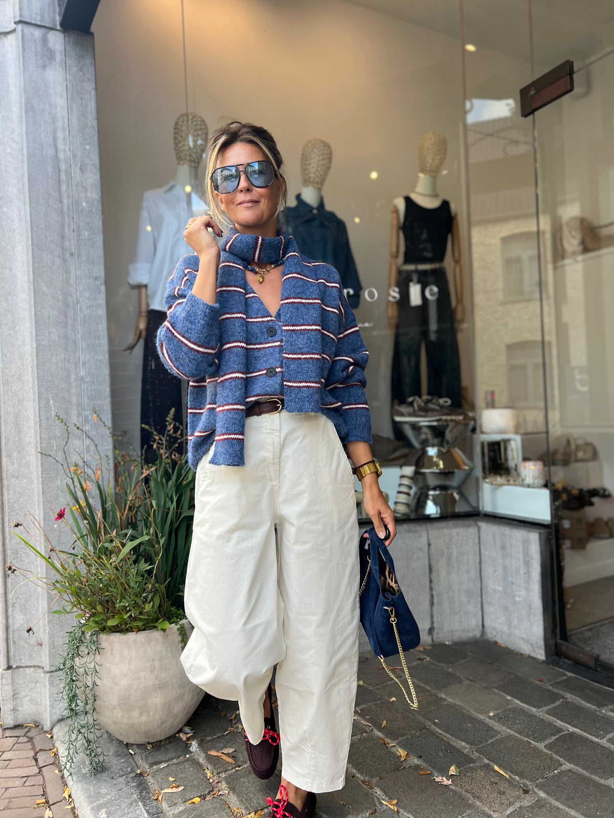 MOSSY BAG CROCO BLUE