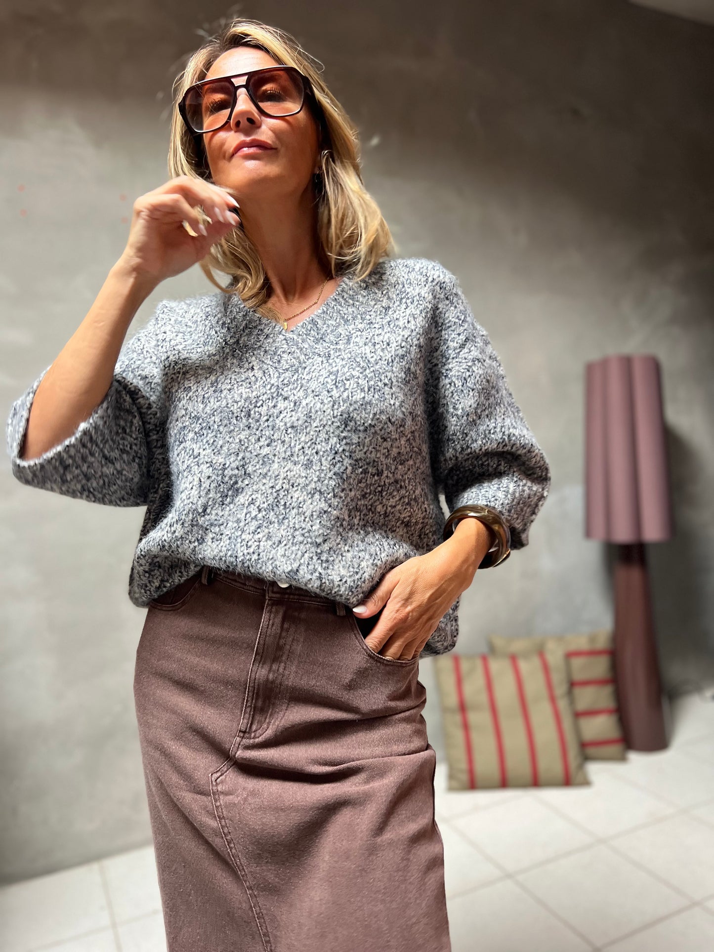 CLOUD KNIT GREY