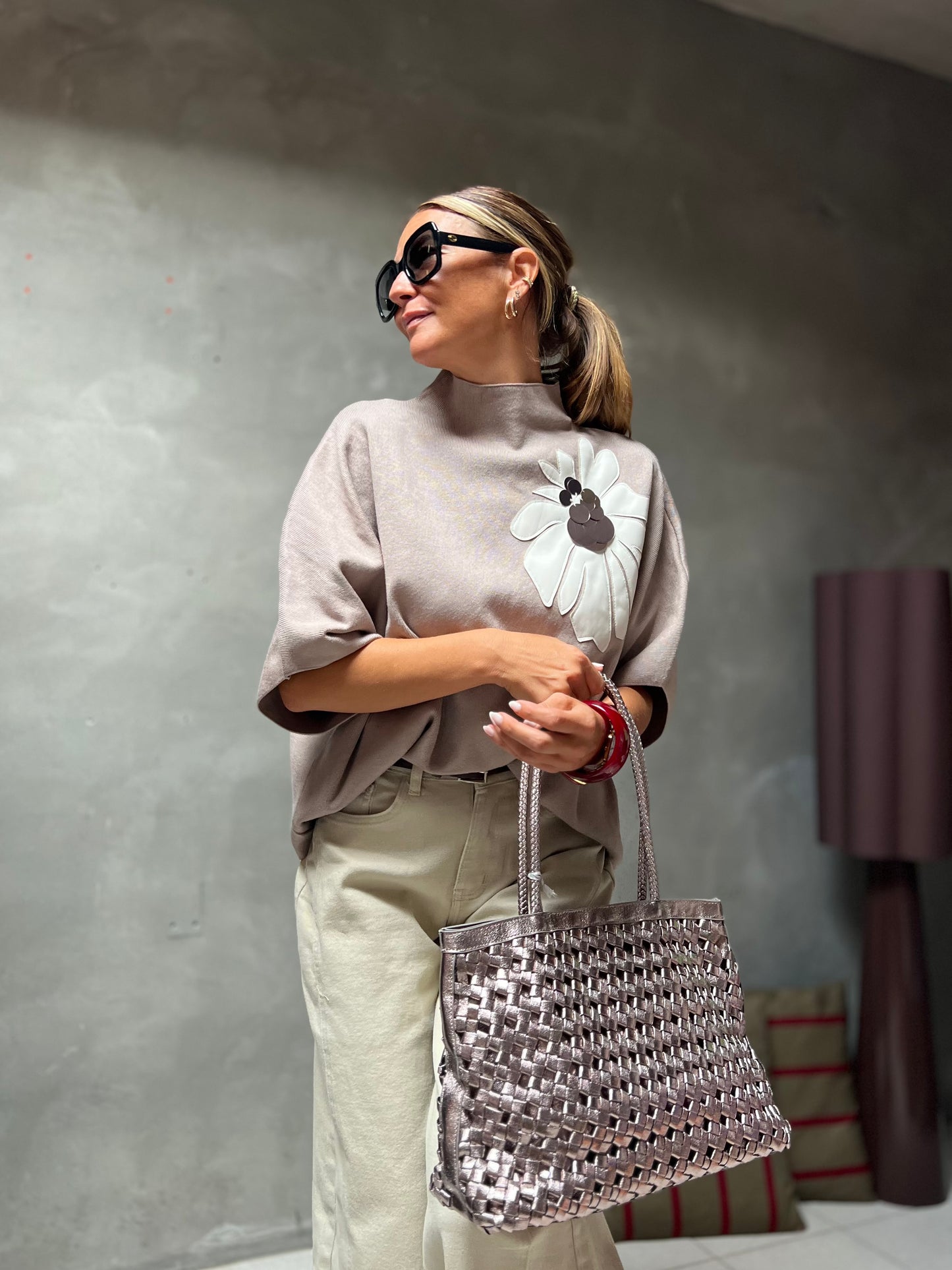 SHOPPER BAG METALLIC