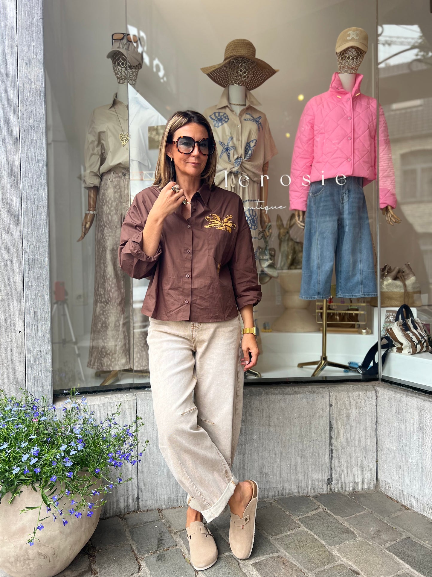 VITA BROWN BLOUSE