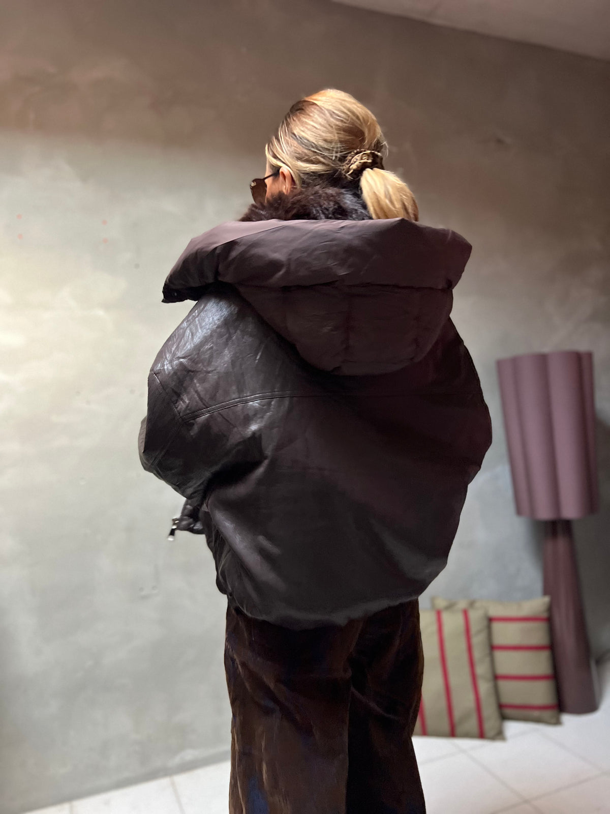 JONAH PUFFER JACKET BROWN