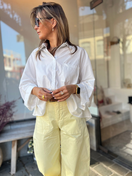 POPLIN BLOUSE WHITE