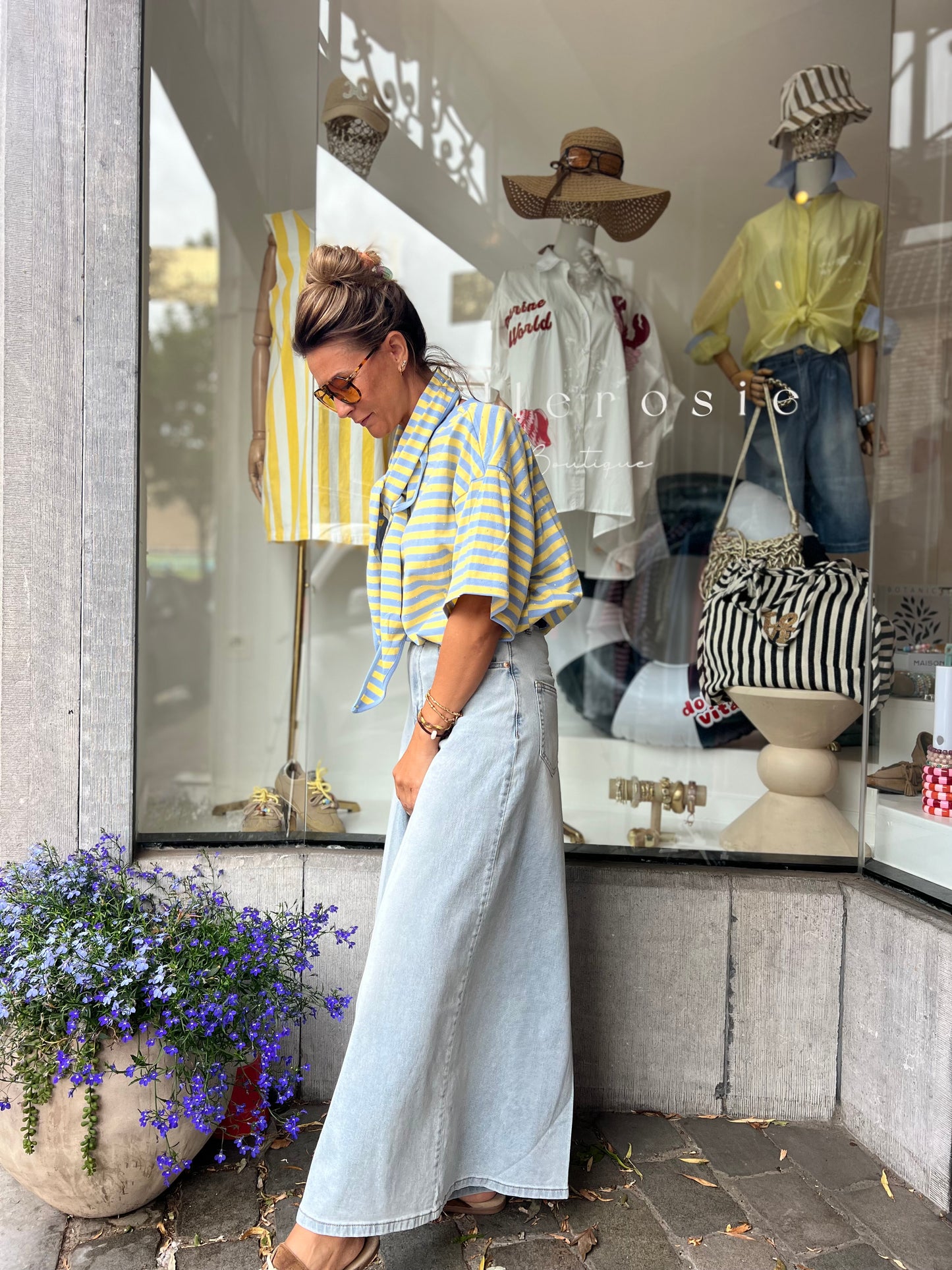 PALAZZO JEANS PANTS