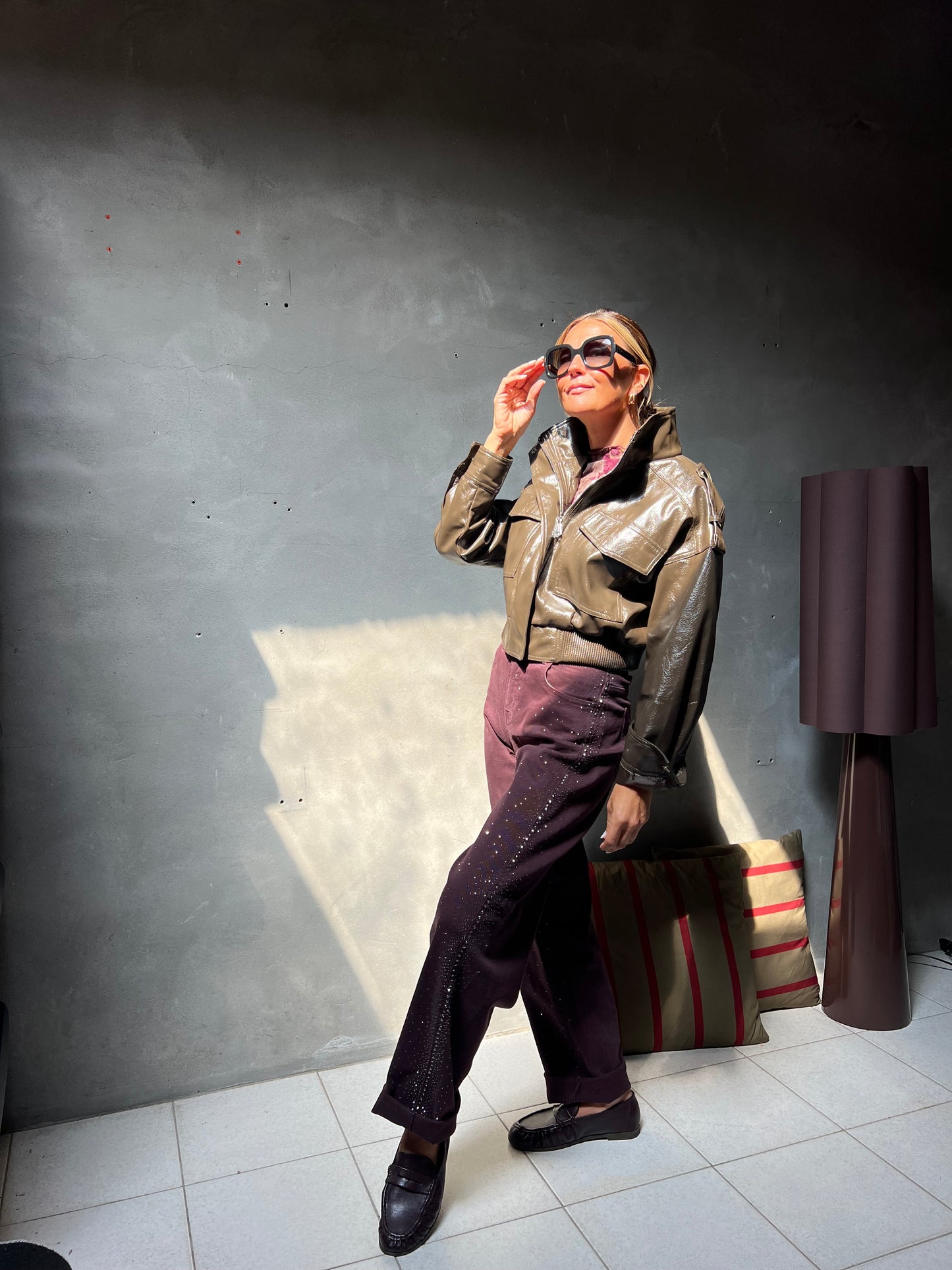 CELESTE JACKET OLIVE BRONZE