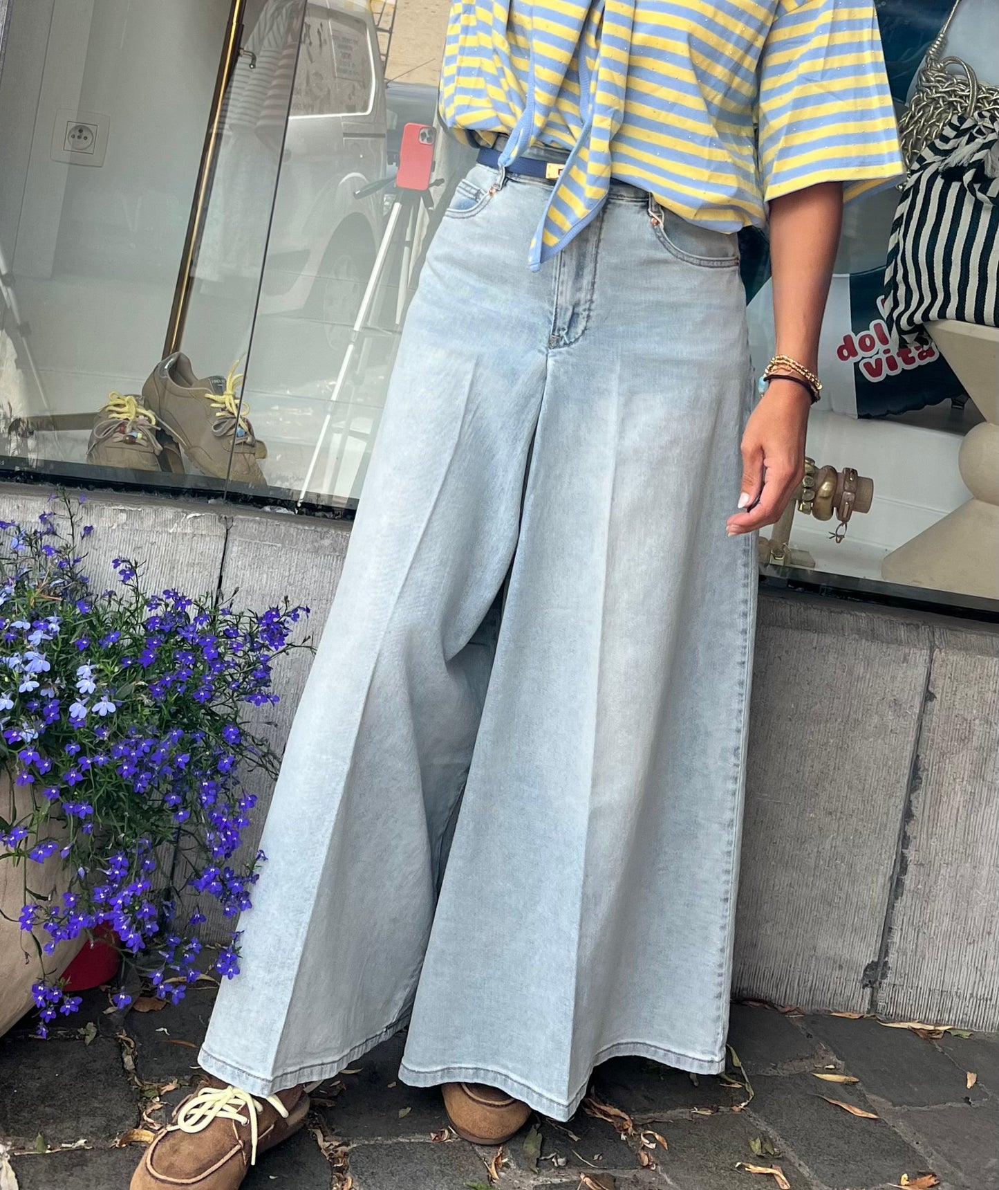 PALAZZO JEANS PANTS