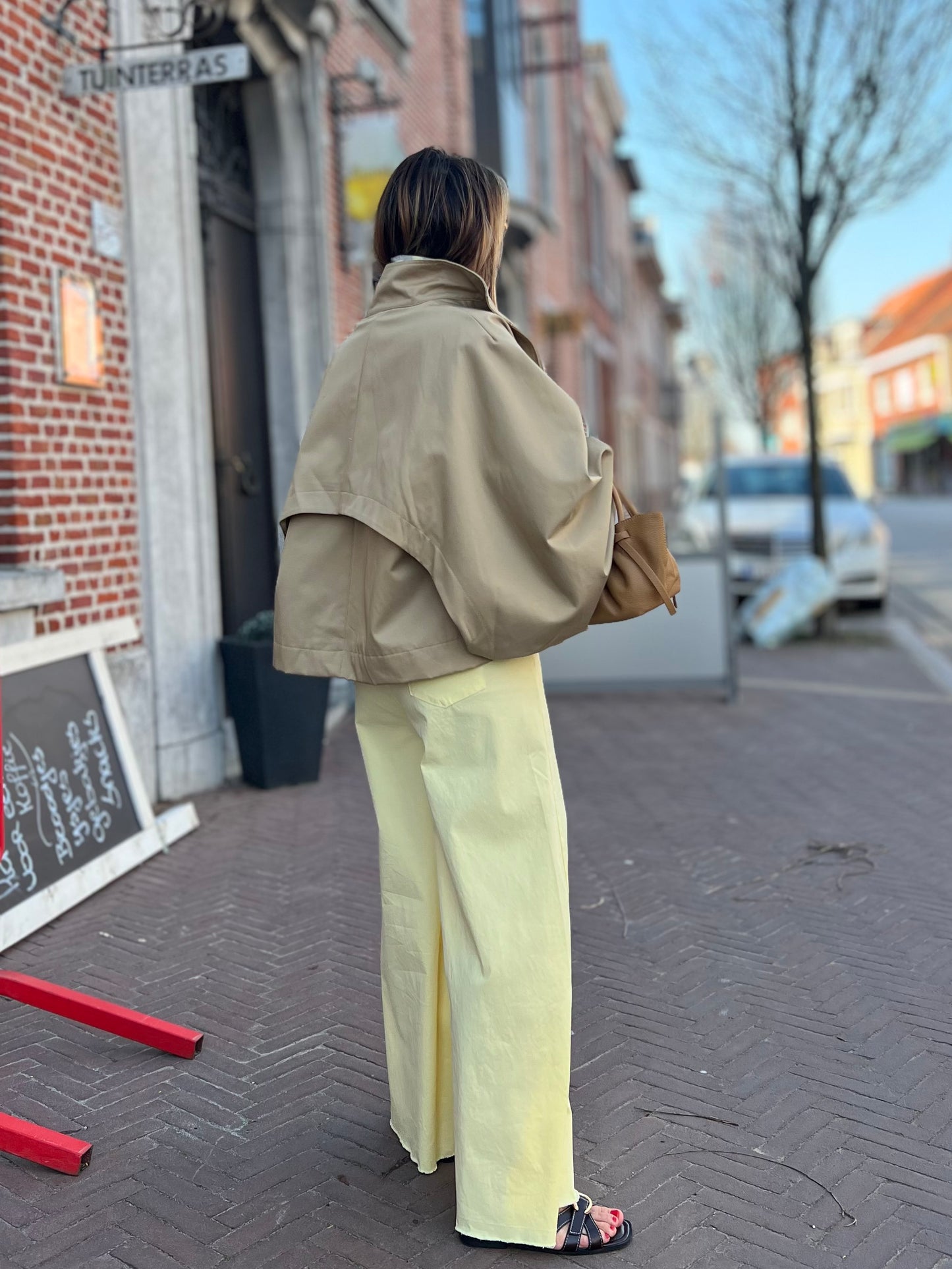 WIDE LEG PANTS YELLOW
