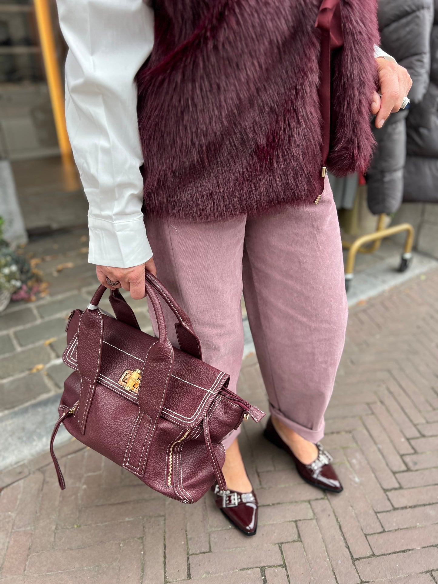 BARREL PANTS DUSTY PINK