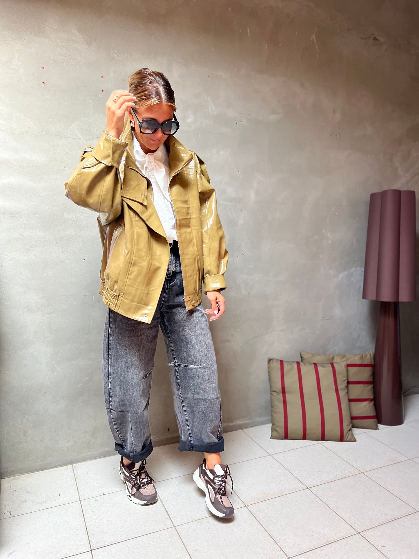 SINNER GLOSSY OLIVE JACKET