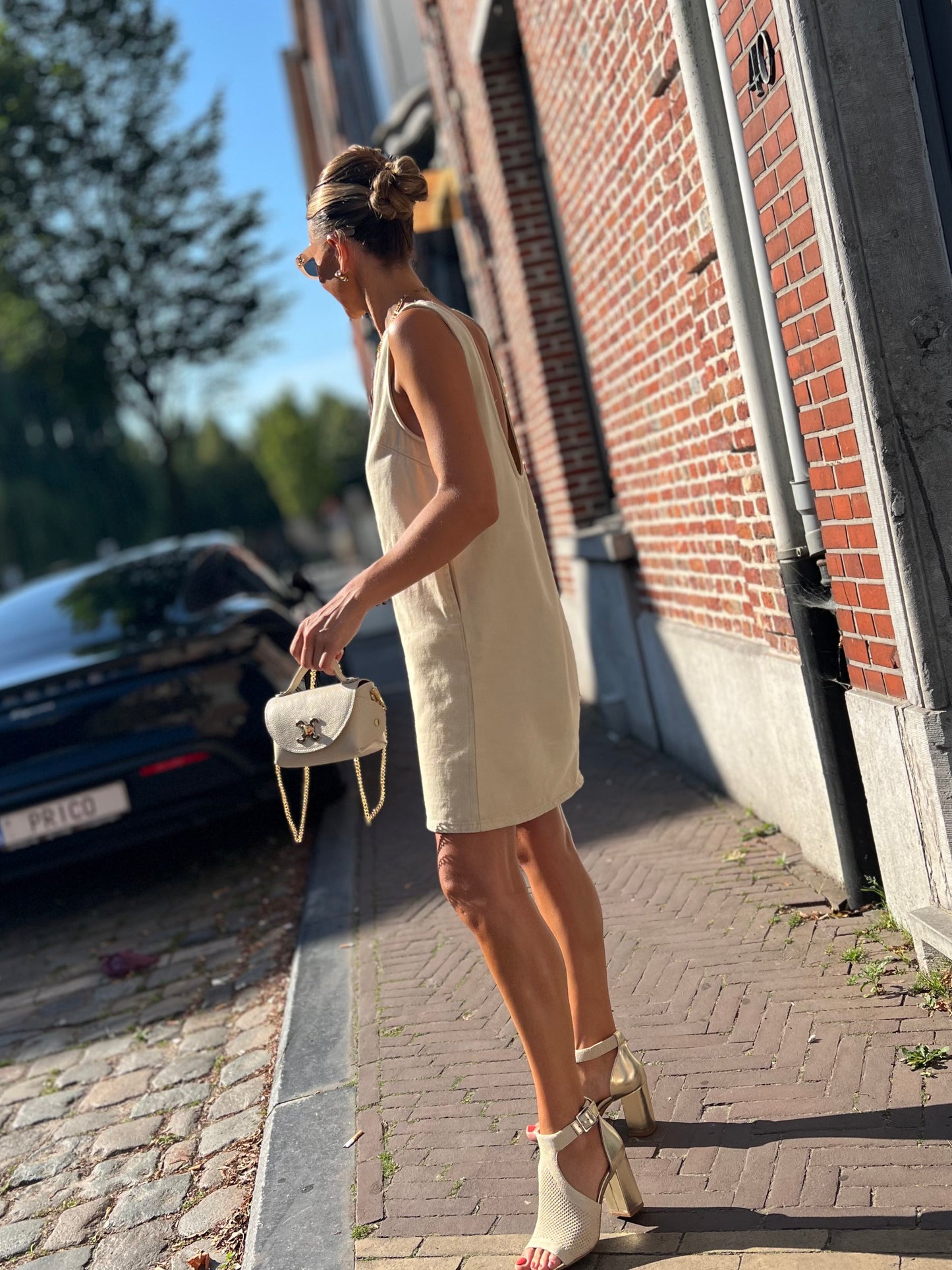 JESS DENIM DRESS NATUREL