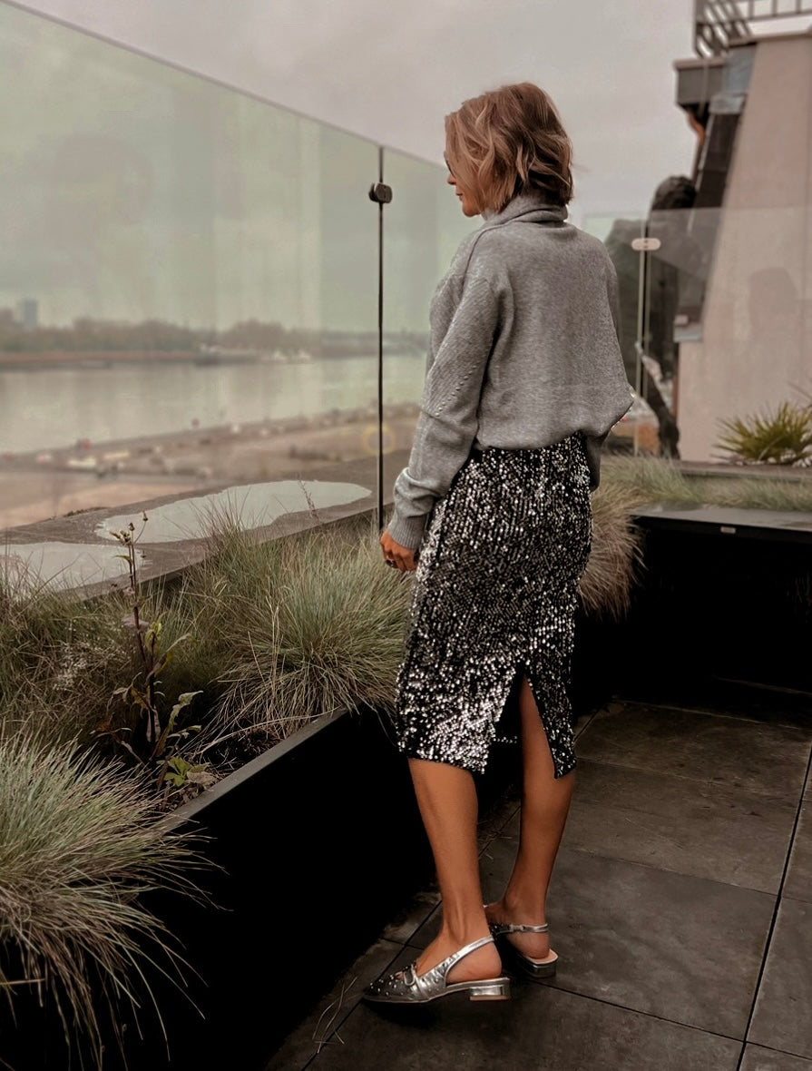 THE WISHLIST SKIRT SILVER