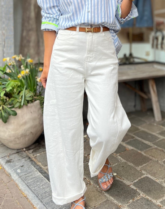 BALLOON JEANS WHITE