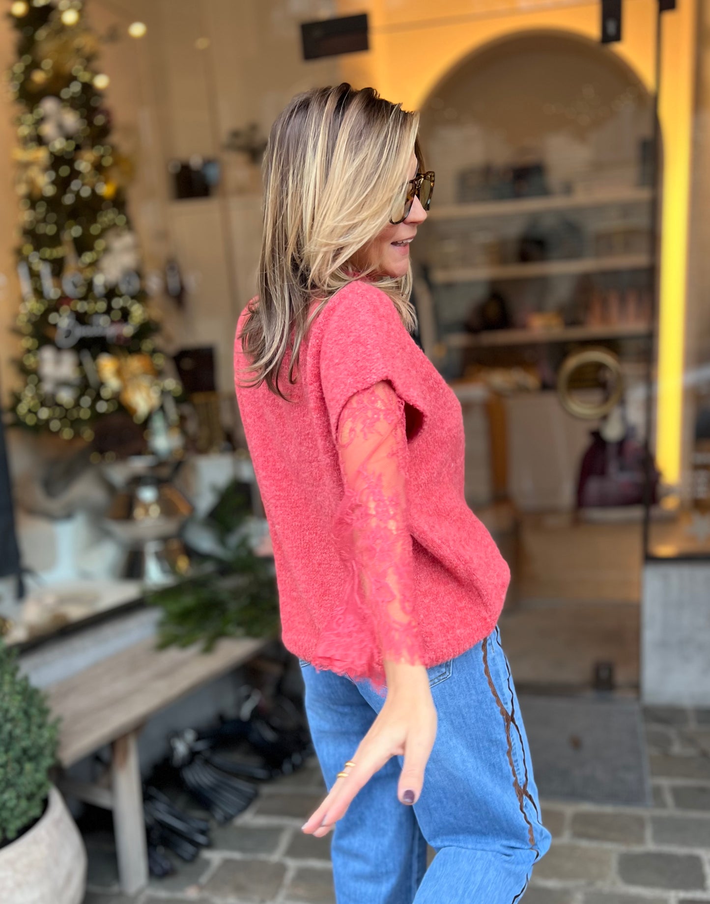 DULCI LACE PULL CORAL