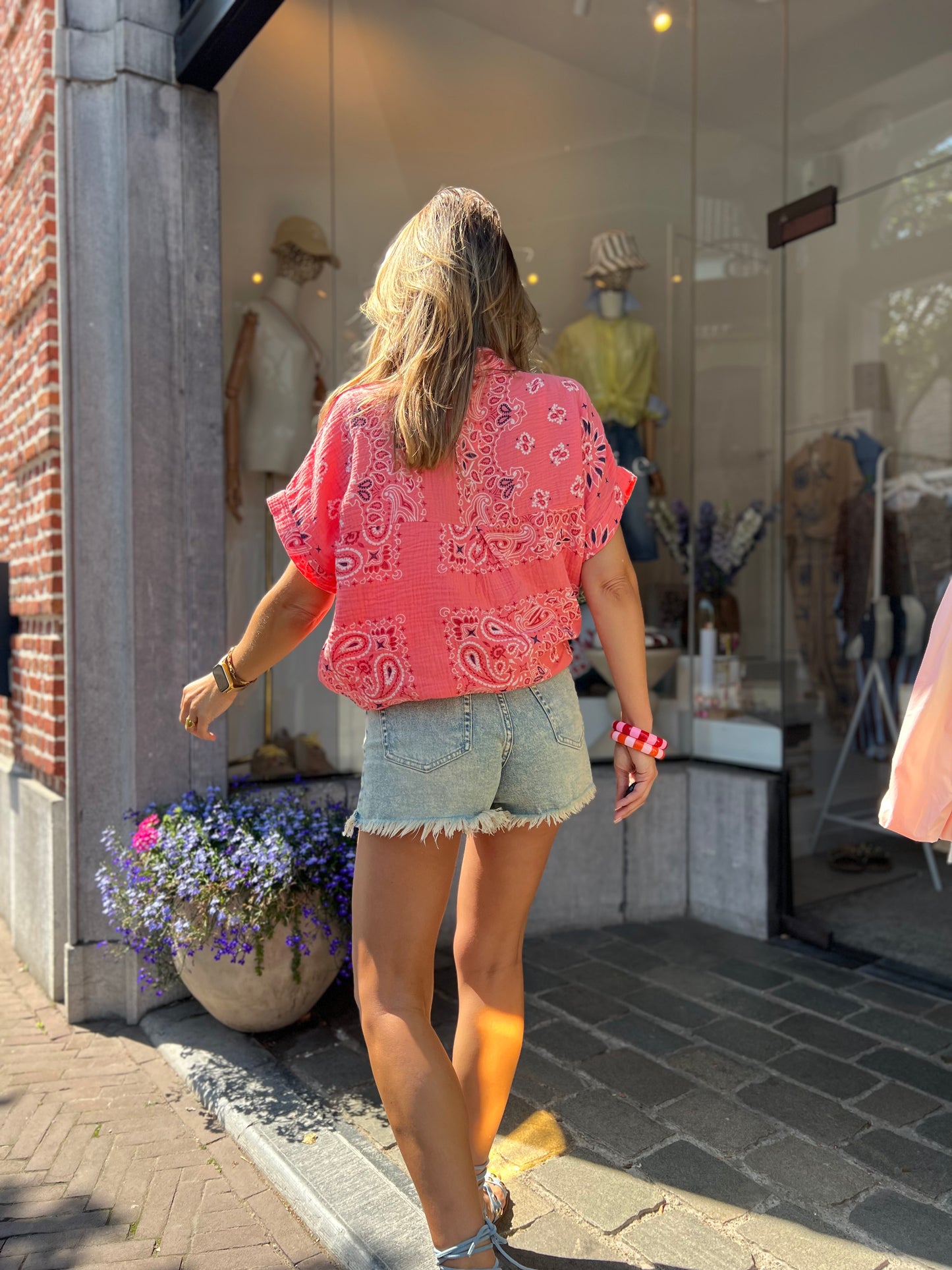 BANDANA SHIRT PINK