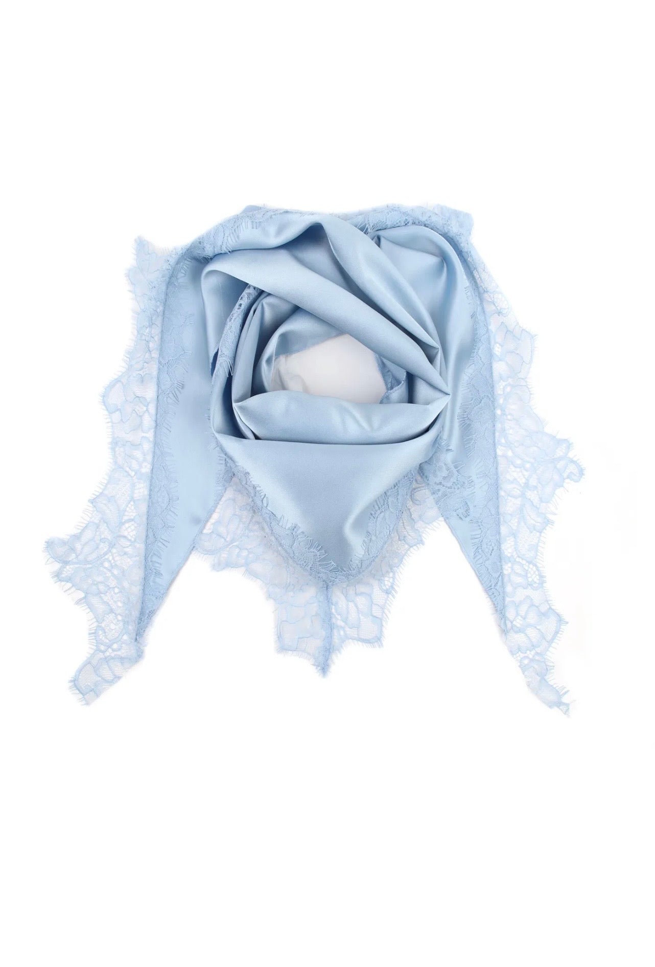 SATIN LACE BLUE TRIANGLE