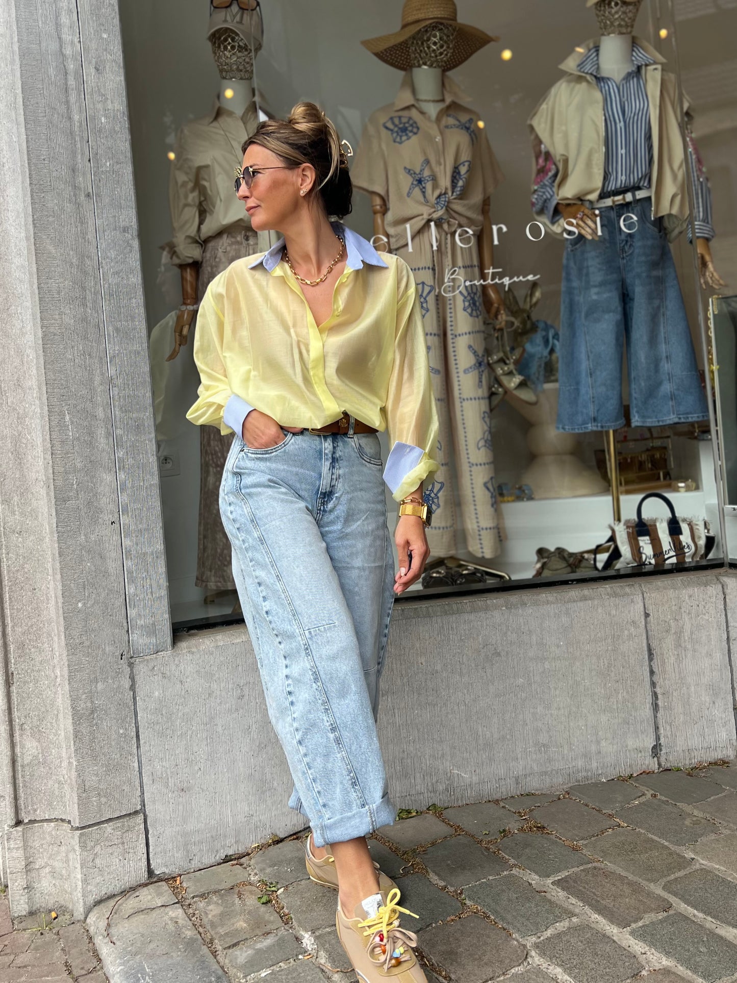 BLUE BREEZE BLOUSE
