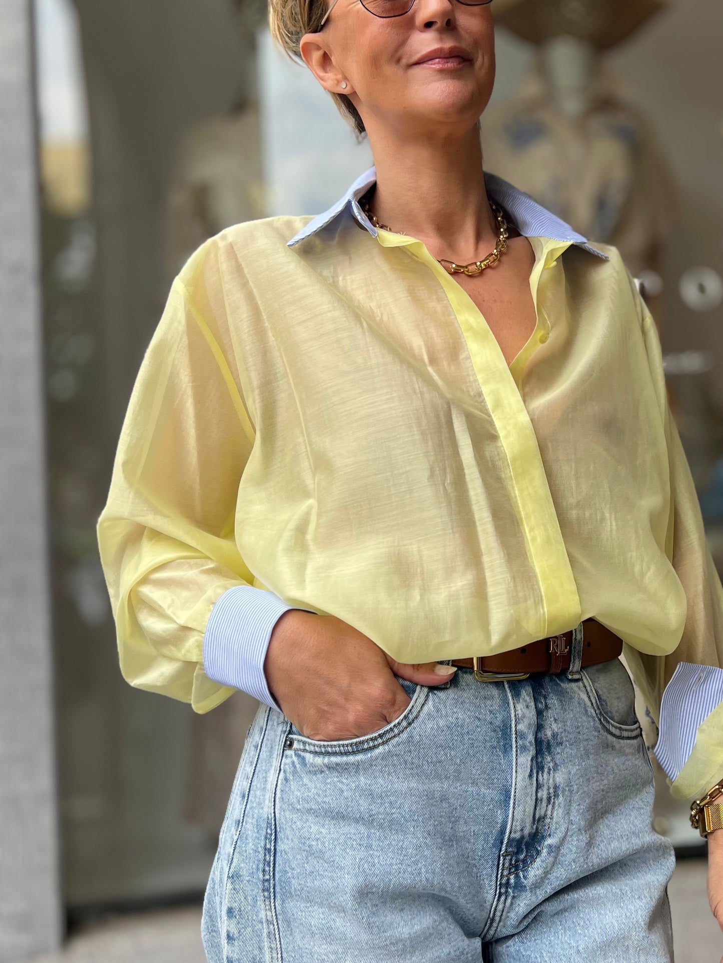 BLUE BREEZE BLOUSE