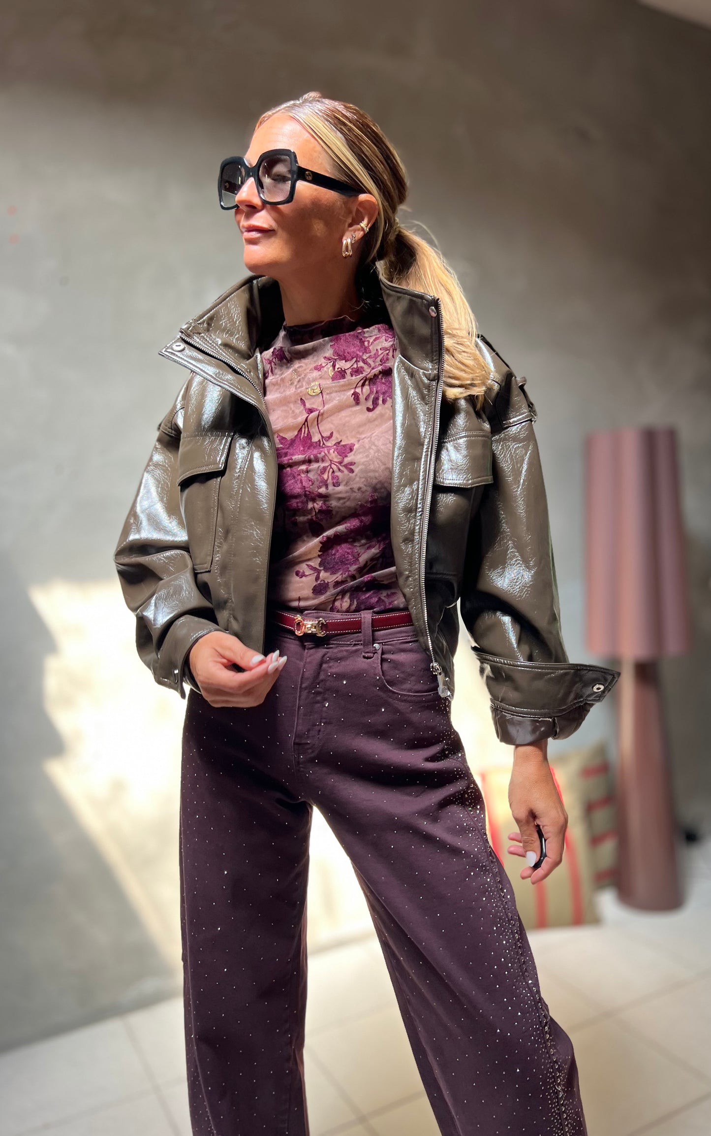 CELESTE JACKET OLIVE BRONZE
