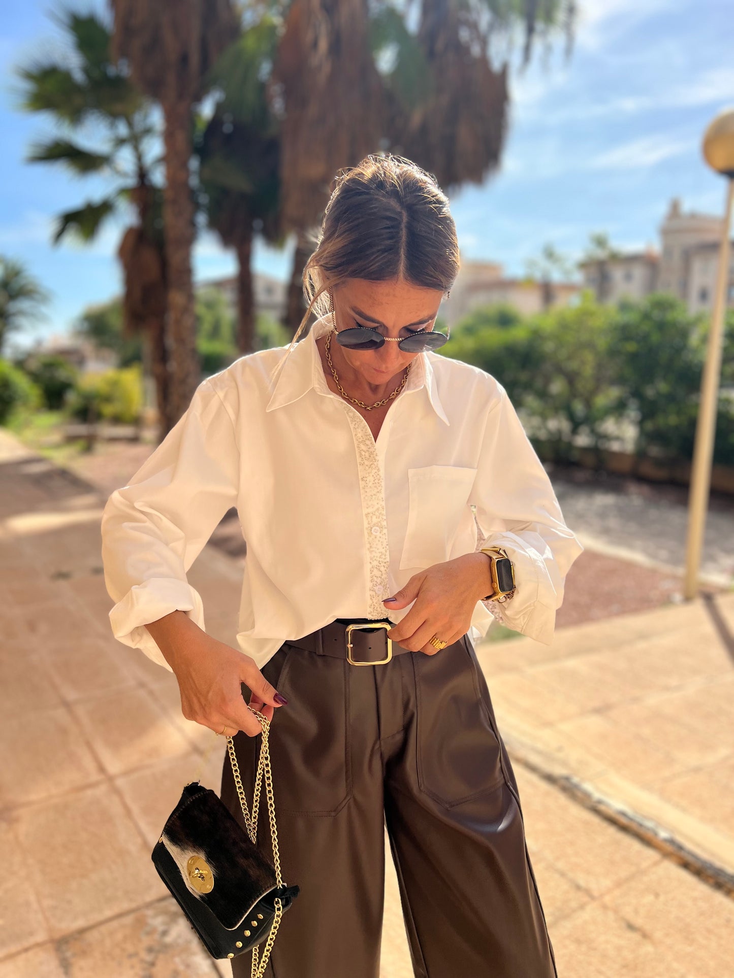 CLEARLY BLOUSE STRASS