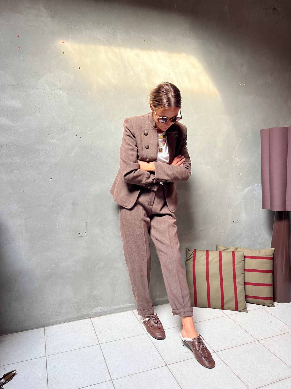 DRESSED PANTS TAUPE